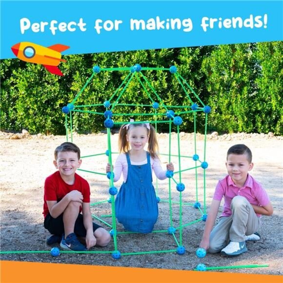 Fort Building Kit - 120 Pieces - Glow Fort Building Set for Kids Ages 4-11 - Picture 6 of 6